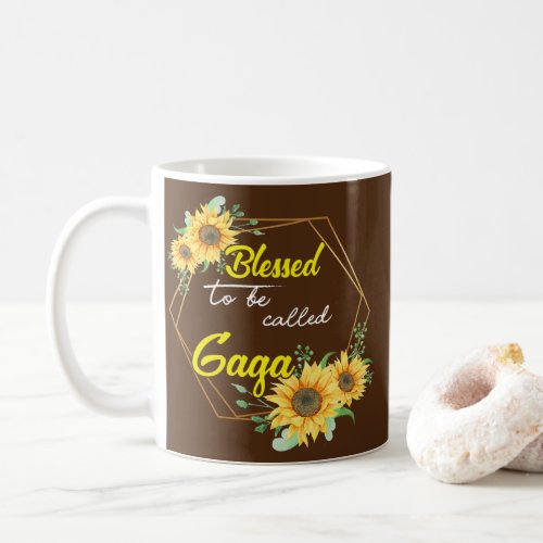 Blessed To Be Called Gaga Sunflower Gaga Mothers Coffee Mug