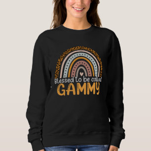 Blessed To Be Called Gammy Leopard Rainbow Best Mo Sweatshirt