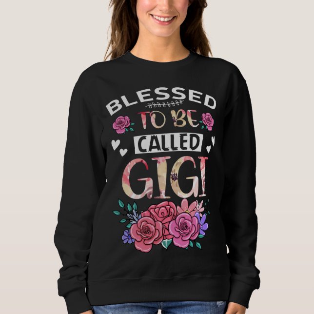 Blessed To Be Called Gigi Floral Tees Mothers Day  (Front)