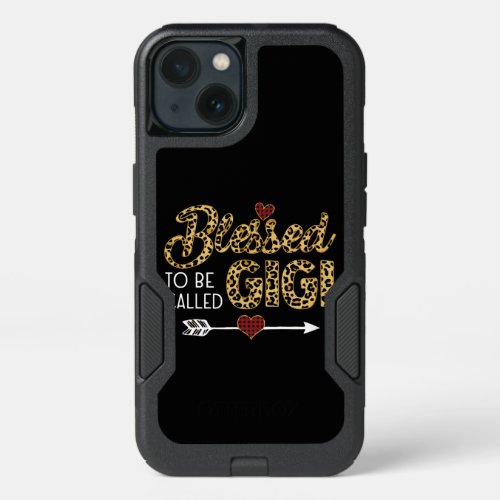 Blessed To Be Called Gigi Leopart Red Plaid iPhone 13 Case
