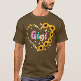 Blessed to be Called Gigi Sunflower Heart for Mom T-Shirt