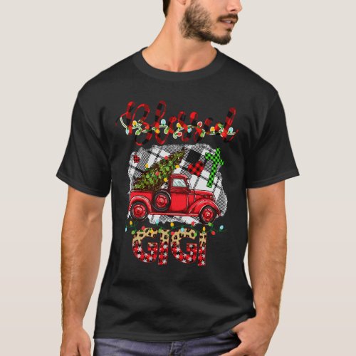 Blessed To Be Called Gram Christmas Red Truck T_Shirt