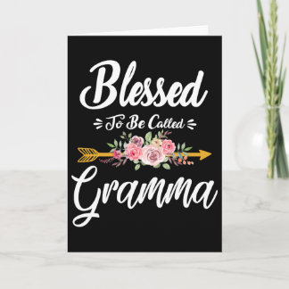 Blessed To Be Called Gramma Floral Mother's Day Th Card