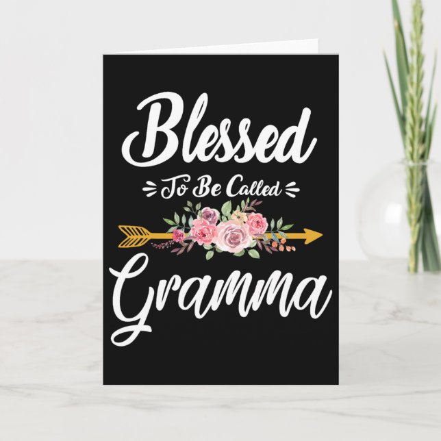 Blessed To Be Called Gramma Floral Mother's Day Th Card (Front)