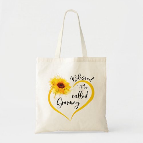 Blessed To Be Called grammy Sunflower Gifts Tote Bag