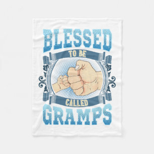 Blessed To Be Called Gramps Gifts Gramps Fathers D Fleece Blanket