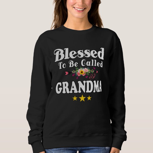 Blessed To Be Called Grandma Cute Mother s Day Sun Sweatshirt (Front)