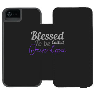 Blessed to be called grandma iPhone SE/5/5s wallet case