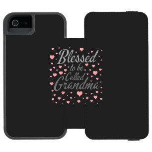 Blessed to be called grandma iPhone SE/5/5s wallet case