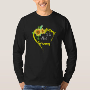Blessed To Be Called Granny Sunflower Granny Mothe T-Shirt