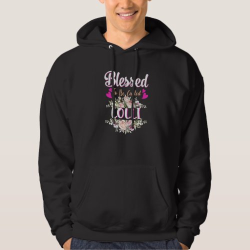 Blessed To Be Called Lolli Floral Womens Lolli Mot Hoodie