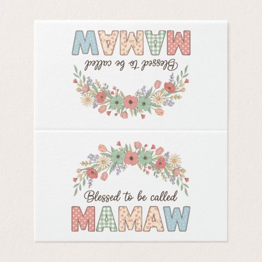 Blessed to be called Mamaw (Outside Unfolded)