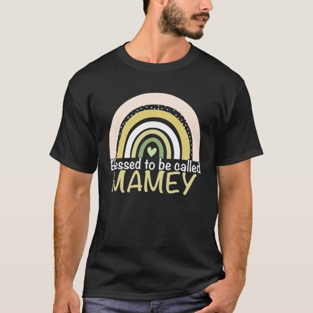 Blessed To Be Called Mamey Boho Rainbow Mother s D T-Shirt (Front)
