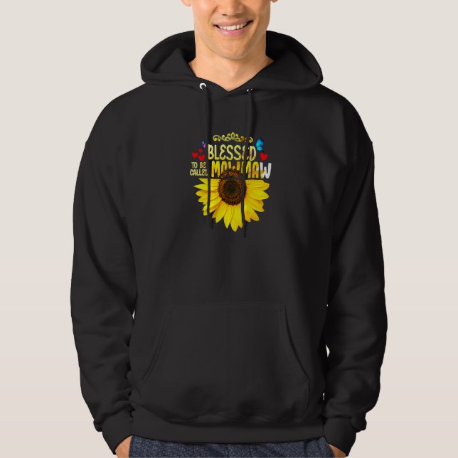 Blessed To Be Called Mawmaw Womens Sunflower Mawma Hoodie (Front)
