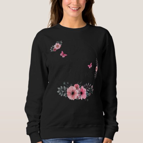 Blessed To Be Called Mema  Women Floral Decoration Sweatshirt