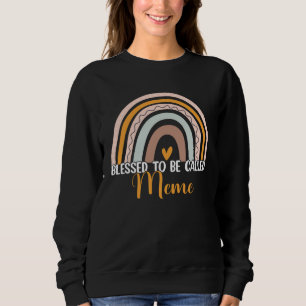 Blessed To Be Called Meme Boho Rainbow Mother s Da Sweatshirt