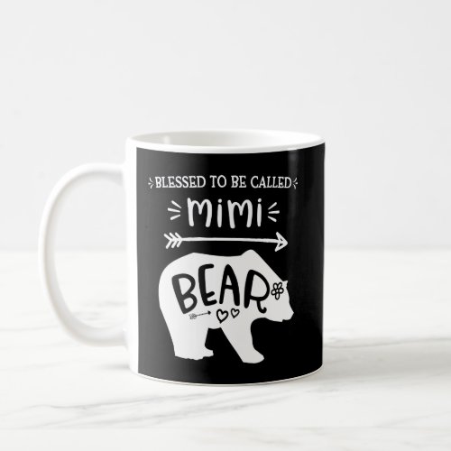 Blessed To Be Called Mimi Bear Grandma Gift Coffee Mug