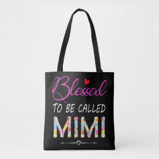 Blessed to be called Mimi Colorful Xmas Tote Bag