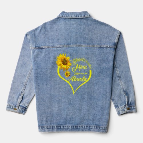 Blessed To Be Called Mom And Abuela Mothers Day S Denim Jacket