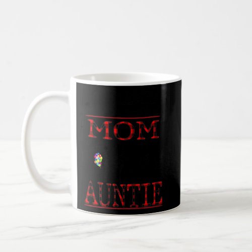 Blessed To Be Called Mom And Auntie Buffalo Plaid  Coffee Mug