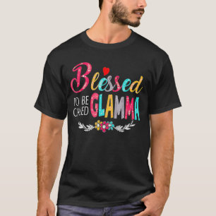 Blessed To Be Called Mom And Glamma Tshirt Funny G