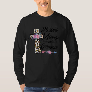 Blessed To Be Called Mom And Grammie Funny Grandma T-Shirt