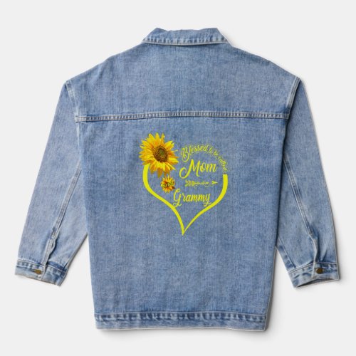 Blessed To Be Called Mom And Grammy Mothers Day S Denim Jacket