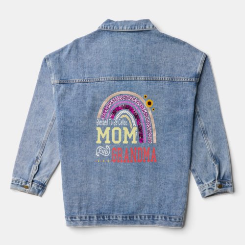 Blessed to be called Mom And Grandma Mothers Day R Denim Jacket