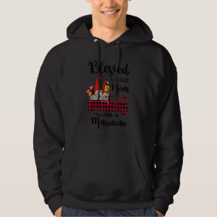 Blessed To Be Called Mom And Mawmaw Gnomes Sunflow Hoodie