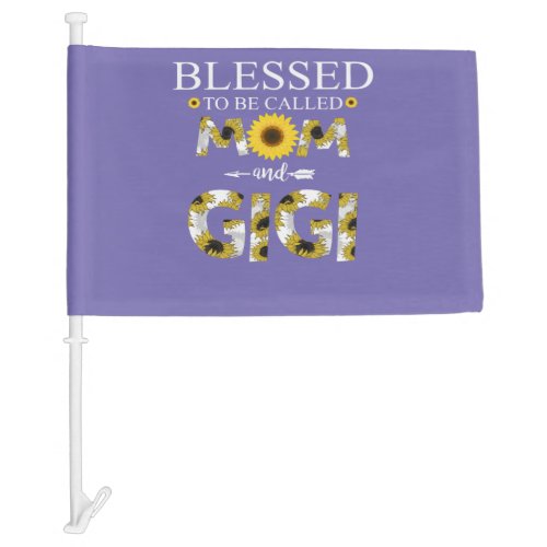 Blessed to be Called Mom and Mimi Car Flag