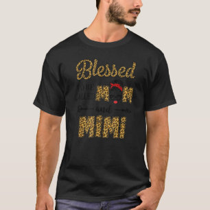 Blessed To Be Called Mom And Mimi Leopard Mother D T-Shirt