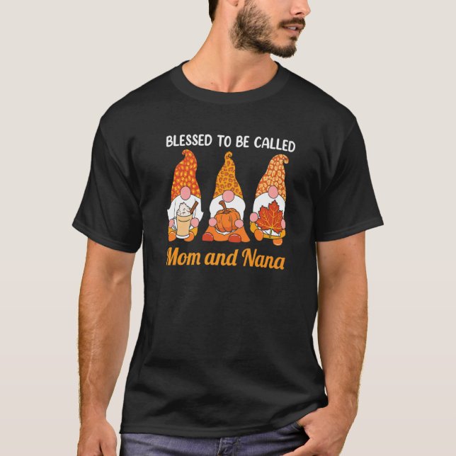 Blessed To Be Called Mom And Nana Women Christmas  T-Shirt (Front)