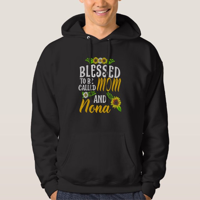 Blessed To Be Called Mom And Nona Thanksgiving Chr Hoodie (Front)