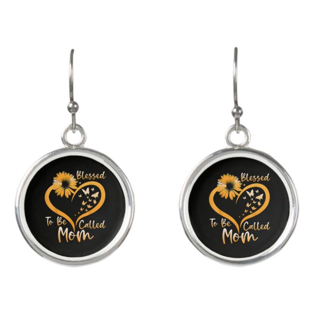 Blessed To Be Called Mom Earrings (Front)
