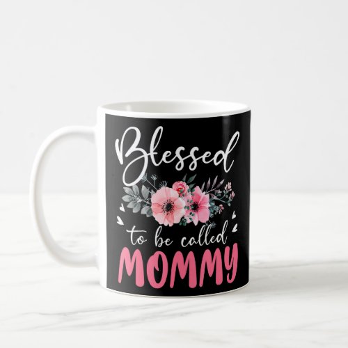 Blessed To Be Called Mom Floral Tie Dye Mommy Moth Coffee Mug