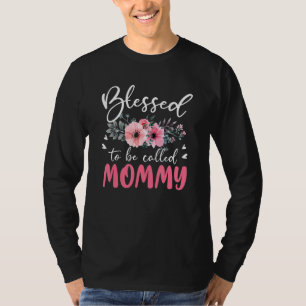 Blessed To Be Called Mom Floral Tie Dye Mommy Moth T-Shirt