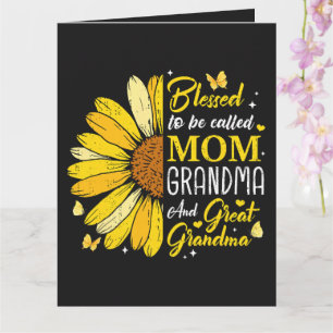 Blessed to Be Called Mom Grandma Card