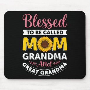 Blessed To Be Called Mom Grandma Sunflower Mothers Mouse Pad