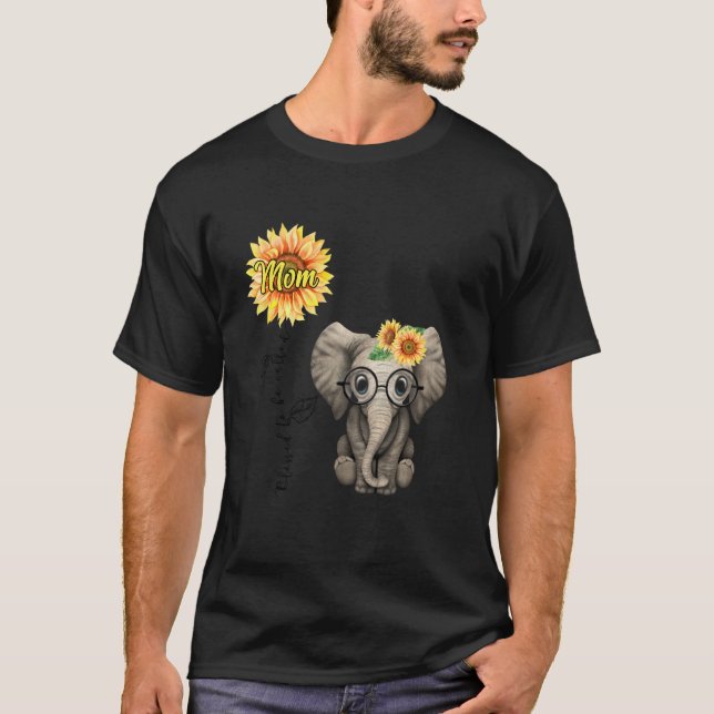 Blessed To Be Called Mom Hippie Elephant Mother's  T-Shirt (Front)