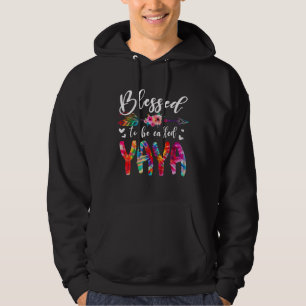 Blessed To Be Called Mom & Yaya Floral Tie Dye Mot Hoodie