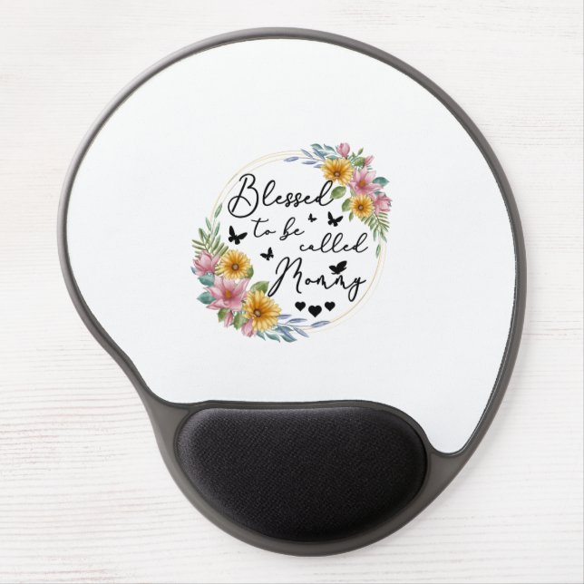 Blessed To Be Called Mommy Sunflower Mommy Mothers Gel Mouse Pad (Front)