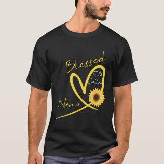 Blessed To Be Called Nana Sunflower Heart T-Shirt