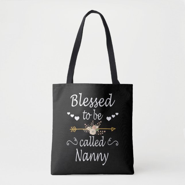 Blessed To Be Called Nanny Xmas Tote Bag (Front)