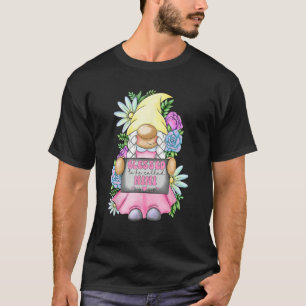 Blessed To Be Called Nini Gnome Cute Girl Mothers  T-Shirt