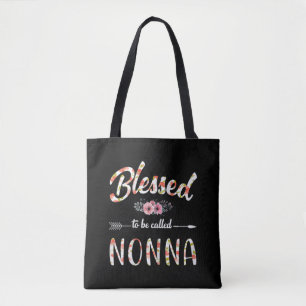 Blessed to be called Nonna Colorful Christmas Tote Bag