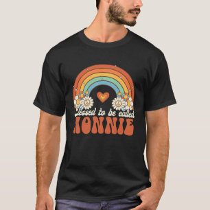 Blessed To Be Called Nonnie Groovy Rainbow Mothers T-Shirt