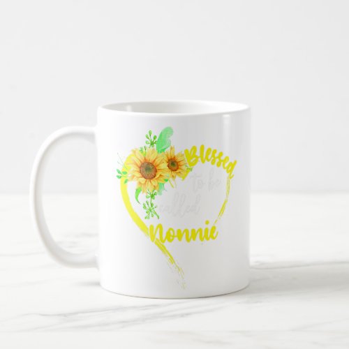 Blessed To Be Called Nonnie Sunflower Nonnie Mothe Coffee Mug