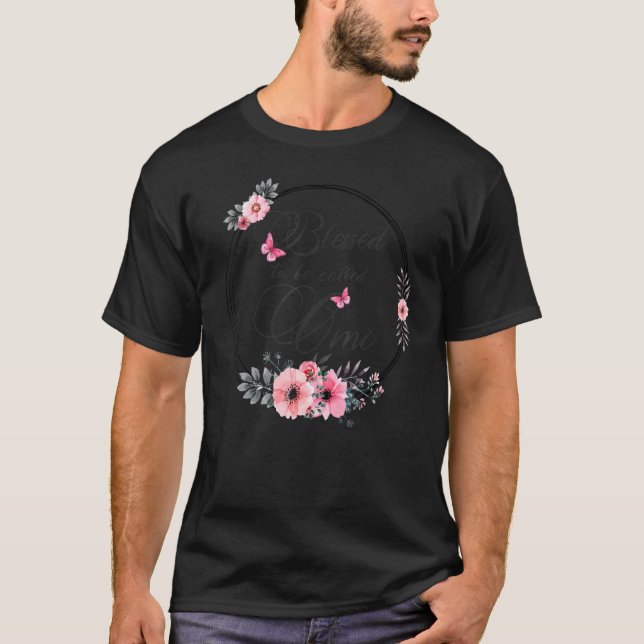 Blessed To Be Called Omi  Women Floral Decoration T-Shirt (Front)