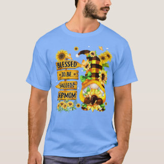 Blessed To Be Called Stepmom Fall Gnome Sunflowers T-Shirt