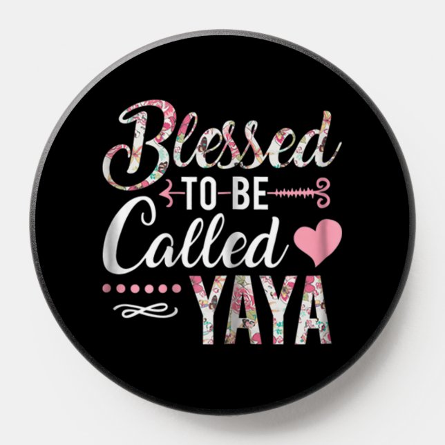 Blessed To Be Called Yaya Christmas Thanksgiving PopSocket (Popsocket)